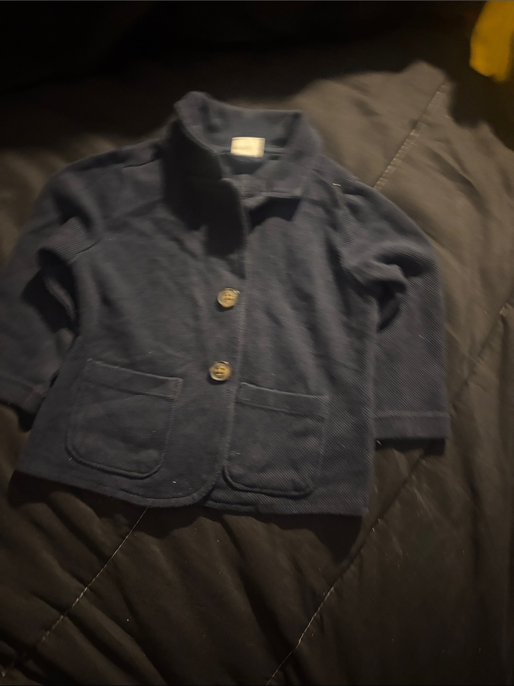 GAP Navy Blue Kids Button-Front Blazer